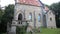 Small christianity church in the forest