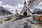 Small church at Cap Malheureux in Mauritius in winter