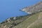 Small church and coastline on Patmos island