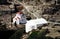 Small church at Olympos village in Karpathos island