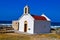 Small church by the sea in Chersonissos on the Crete, Greece