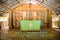 Small church on Solomon Islands decorated with typical handmade raffia decoration, Nemba, Ulupua, South Pacific Ocean