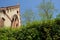 Small church in verdant spring morning