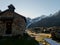 Small church by weisskugelhutte in otztal alps