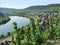 Small city at river Moselle