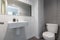 Small clean white bathroom