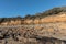 Small cliffs on la Pointe du Payre in Vendee France