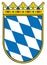 Small coat of arms of Bavaria, Germany. Bavaria emblem, shield, national symbol.