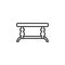 Small coffee table line icon