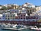 Small colored port of the island of Ponza in Italy.