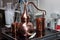 Small copper tank for distillation