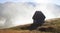 Small cottage in the mountains-panoramic view