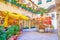 The small courtyard in old town of Salzburg, Austria