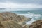 Small cove in Point Fabril Beach, between Peniche and Serra d\'El Rei (King\'s Beach) in the Portuguese central western coast