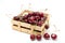 Small crate of cherries