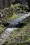 Small creek along the fence in Sibiel Romania