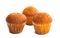 small cupcakes isolated