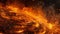 Small cyclones of embers swirling in the air creating a surreal and almost apocalyptic atmosphere