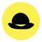 Small cylinder hat, icon icon