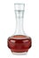 Small decanter with red wine vinegar