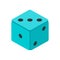 Small dice icon, flat style