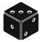 Small dice icon, simple style