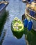 Small dinghy on sailboat in the harbor in Boltenhagen. Germany