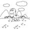 Small dinosaur coloring page