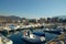 Small dock in Salerno with many boats