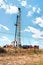 Small  drilling Oil Rig in West Texas