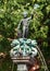 Small elegant baroque fountain on the Schlossplatz in Worms, Germany