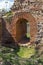 Small entrance of the Roman city of Diocletianopolis, town of Hisarya, Bulgaria