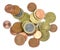 Small euro coins