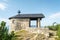 Small Fahrenberg chapel at the top of Fahrenberg hill near Walchensee lake, Bavaria, Germany