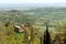 Small farming village in the Tuscan countryside