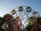 The small Ferris wheel of the local festival park