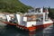Small ferry across Bay of Kotor