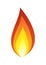 Small Fire Flame Illustration. Isolated Vector Illustration