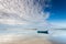 Small fisherman\'s boat in Ria Formosa  Algarve  Portugal