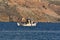 Small fishing boat on greek island kalymnos in greece