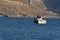 Small fishing boat on greek island kalymnos in greece