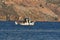 Small fishing boat on greek island kalymnos in greece