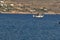 Small fishing boat on greek island kalymnos in greece