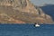 Small fishing boat on greek island kalymnos in greece