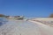 Small fishing boat at lagoon Balos