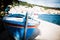 Small fishing boat on sunny morning in Vela Luka,Korcula Island, Croatia