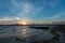 Small fishing Boat in twilight