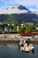 Small fishing village, fjord, Norway