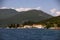 The small fishing village of Rose in the bay of Herceg Novi on the coast of Montenegro before sunset