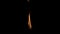 Small flame in super slow motion